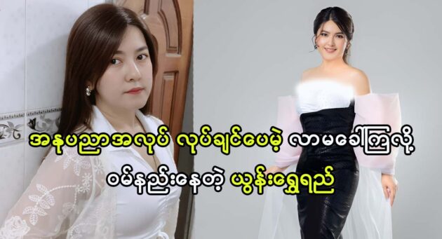 Actress Yoon Shwe Yee provided a solution to the lack of artistic work offers 